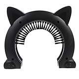 DECHOUS Katzenklappe Innen Haustiertür mit Bürstendesign Robustes Abs Material Geeignet für Dicke Türen und Wände Komfortable Tunnelöffnung für Katzen und Kleine Hunde Pflegeleicht und