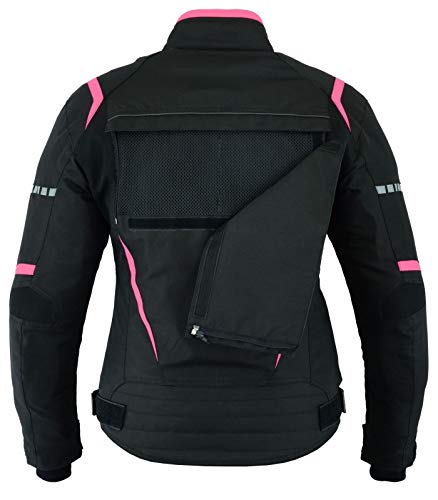 LOVO - Chaqueta Moto Mujer 4 Estaciones Tricapa Corta - Chaqueta Moto Verano e Invierno de Alta Resistencia - Estilo Deportivo y Diseño Ligero - Cazadora Moto Mujer para Todas las Estaciones