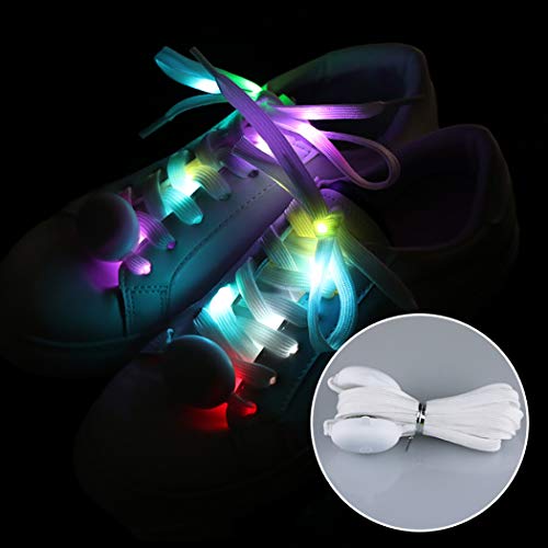 ZOYLINK 1 Paio Lacci per Scarpe LED Accendi i