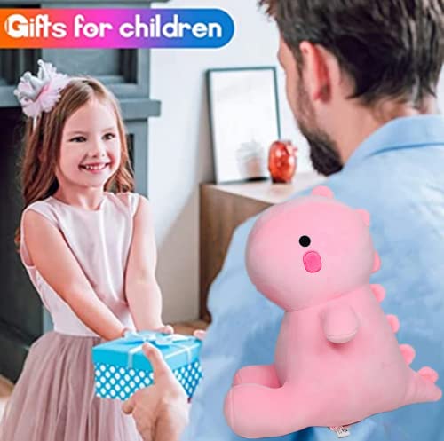 Niedliche Dinosaurier Plüschtiere, Kawaii Puppen, Dinosaurier Plüschtiere, Kinder Zimmer Dekoration, Rosa