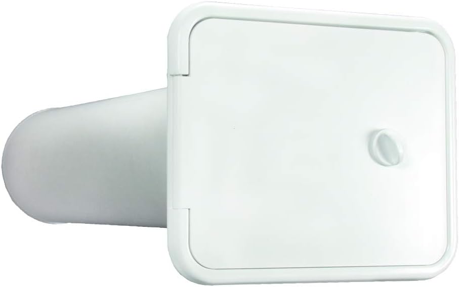 Thetford Storage Up to 4 Inch PVC or Flex Sewer Hose Hatch Polar White PN 94302