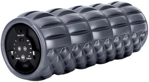 Electric Yoga Massage Column USB Rechargeable, with 4pcs Yoga column large - Vibrating Foam Roller, Electric Back Roller - Foam Roller for Physical Therapy - Fashion & Simplicity Style - 115mm × 295mm