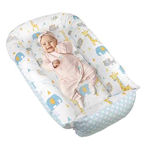 ONG NAMO Baby Lounger Baby Bed Sleeping Lounger Animal Newborn Lounger Cover Machine Washable Baby Sleeping Lounger with Strong Zipper