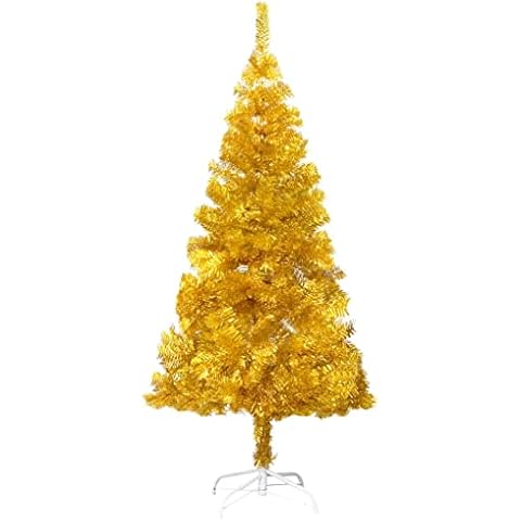 Árbol de Navidad Artificial dorado vidaXL 120cm Cover