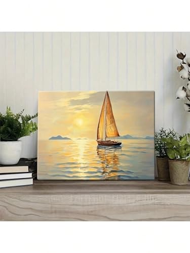 Tableaux sur toile coucher du soleil pour une chambre cocooning - 3