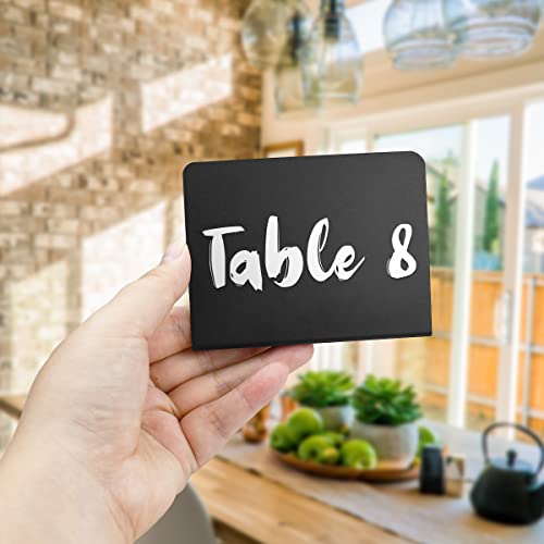 12 Pcs L-Shaped Mini Chalkboard Signs Acrylic Chalkboard Buffet Tags Small Black Food Display Stands For Message Board Signs, Weddings, Tents, Birthday Parties #TOP5