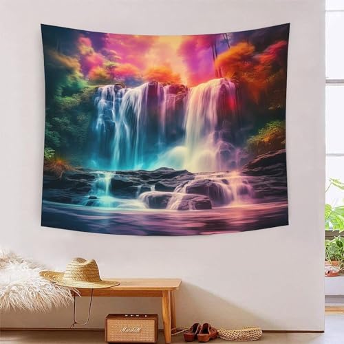 Impression cascade 3D décoration d'intérieur pour literie et dortoir étudiant