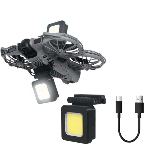DJI NEO 2 �Ή� �i�C�g�t���C�g���C�g ��Ԕ�s���C�g 3��ނ̏Ɩ����[�h �����o�b�e���[ Type-C�|�[�g�[�d �[�d�P�[�u���t�� �y�� ��Ԉ��S��s ���t���ȒP (�������C�g)