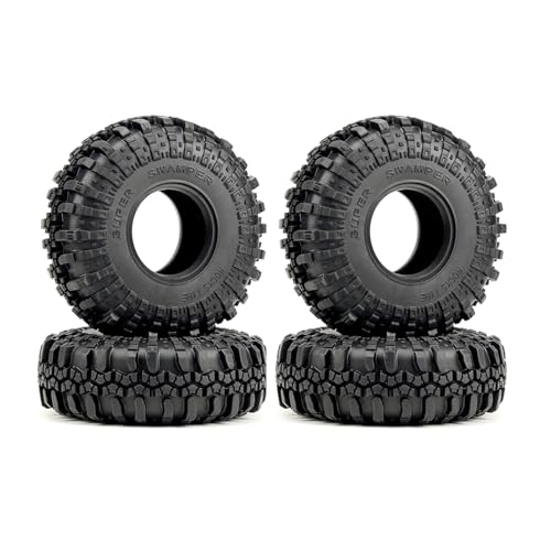 DJX 4PCS 2.2 Inch 137mm Tall Crawler Tires Super Soft Sticky Rubber Tires with Foam Instert for