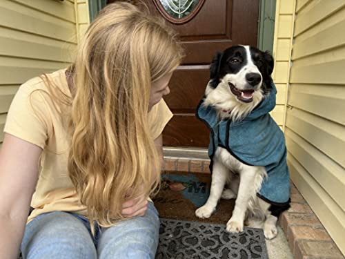 Avont Dog Bathrobe With Hood For After Bath, Doggy Towel Robes For Wet Walking In Rain/Snow, Super Absorbent Pet Drying Bath Robe For Puppies -Yellow(S) #TOP4