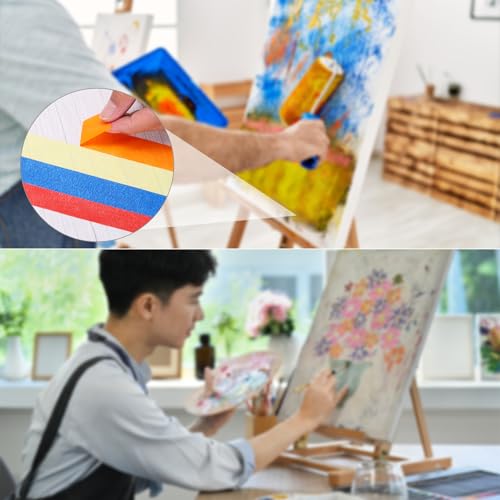 Image of PATIKIL Masking Tape 0.1 Inch x 22 Yard, 3 Roll General Purpose Adhesive Painting Tape Painters Tape for Arts Crafts Label, Black