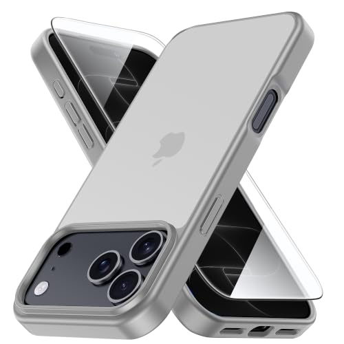 Yriklso Shockproof for iPhone 18 Pro Case/17 Pro Case, Grey