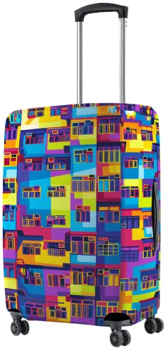 Image of Nasher Miles Polyester 55 (20 Inch) Small Protective Luggage Cover - Montane Design