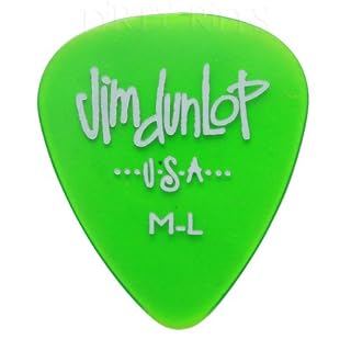 24 x Dunlop Gels médiators/plectres Vert clair dans une boîte de rangement pratique - Les Beatles, Paul McCartney, John Lennon, RIngo Starr, George Harrison