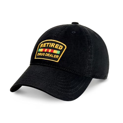 Image of Funny Cotton Dad Hat, Retired Drug Dealer Strip Club Veteran Low Profile