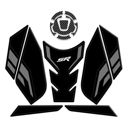 Genouillères CFMOTO 450SR : protections de réservoir et grips de traction anti-dérapants