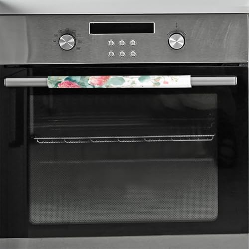 Image of Refrigerator Door Handle Covers Set of 2 Watercolor Flowers Leaves Washable Fridge Dishwasher Mocrowave Oven Stove Decor Protector Handle Cover Keep Kitchen Appliance Clean from Food Stains Decorate