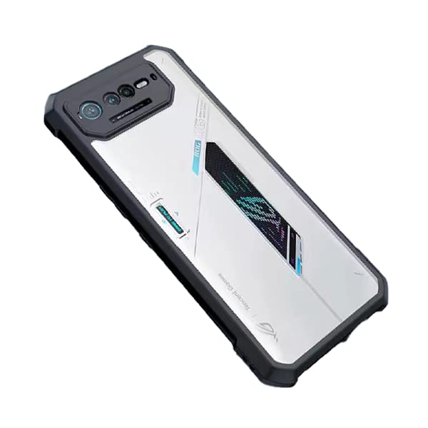 Careflection Premium Hybrid Bumper Camera Protection Case for Asus Rog Phone 6 Transparent Black Hard Acrylic PC Back TPU Case with Oleophobic Anti Dust Coating Slim Cover (B0BD2JXSM3) Amazon Price History, Amazon Price Tracker