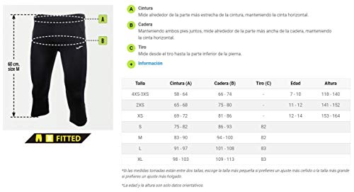 Joma Hombre Pantalones térmicos, Negro, L - imagen 5