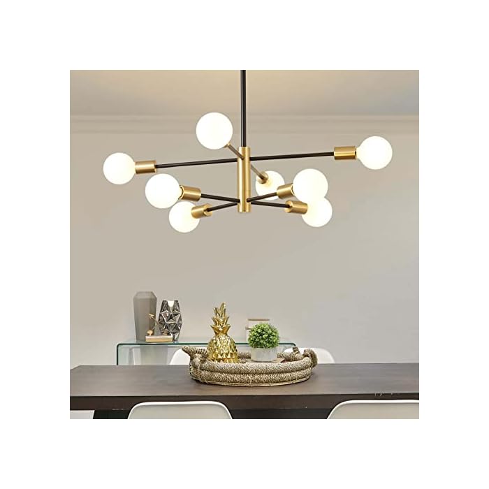 Buy KUCICO Modern Sputnik Chandeliers, Mid Century Chandeliers 8Light