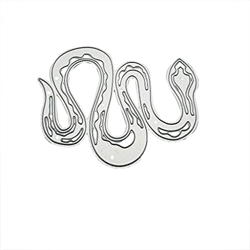 Metal Cutting Dies 3D Curved Snake Cutting Dies Craft Die Cut For Scrapbooking Photo Festival Decoration