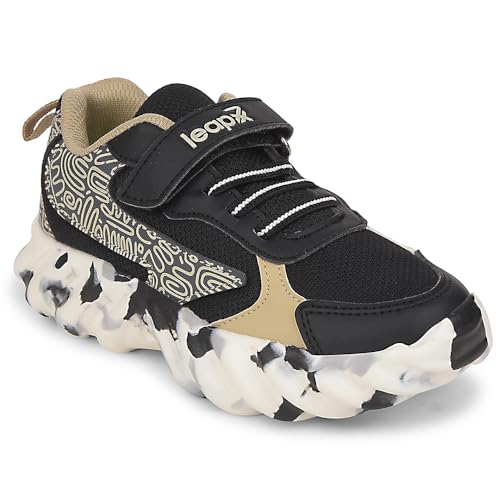 Image of Liberty Leap7x Denial-2 Sports Non Lacing Walking Shoes for Kids with EVA Sole | Suitable for Running and Jogging | Comfortable Outsole | Lightweight Durable and Cushioned Footbed