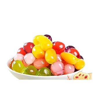 Peelable Fruit Gummies, Bursting Filled Mixed Fruit Gummies, Peelable Candy with Assorted Flavors, Resealable 500g Bag Christmas Candy, Fun Snack for All Ages 25G/about 5 pieces