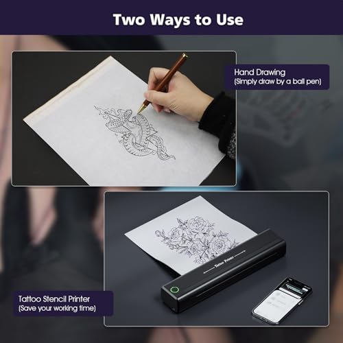 LIUMATE 50 Blätter Tattoo Transferpapier Tattoo Papier, A4 Tattoo Stencil Papier Tattoo Transfer Papier, Schablonenpapier Stencil Papier Matritzenpapier für Tattoos