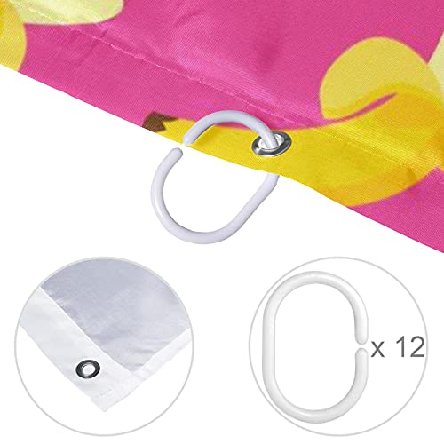 Rideau de douche imperméable banane 183x183cm anti-éclaboussures sol sec - 5