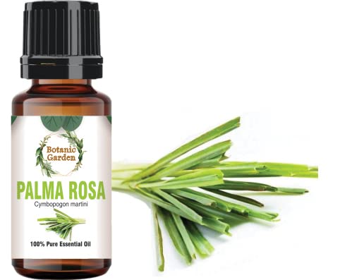 BOTANIC GARDEN PALMA ROSA/Cymbopogon Martini ESSENTIAL OIL 100% NATURAL,PURE & UNDILUTED FOR DRY SKIN (30ml)