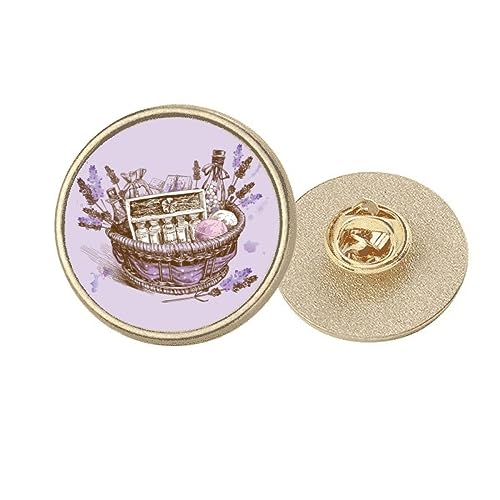 Broche ronde en métal doré au motif fleurs finement ciselé taille M
