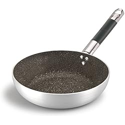 Sartenes Borboni Ollas Agnelli Infinity Pan avellanado Alta, Saltar, Aluminio, Mango de Acero Inoxidable Tubular con Cool, de Plata, 40 cm