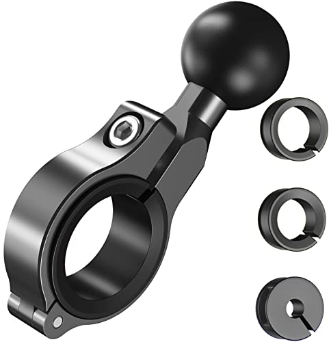 Jitehsha Base Sphérique de 2,5 cm en Alliage D'aluminium Super Solide pour Guidon de 2,2 cm/2,5-3,2 cm de Diamètre, Compatible avec les Supports de RAM /...