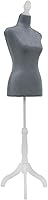 Vista 1 de Maniquí de torso maniquí con soporte para maniquíes de altura ajustable, cuerpo femenino, muestra mujeres para coser trípode de madera, base