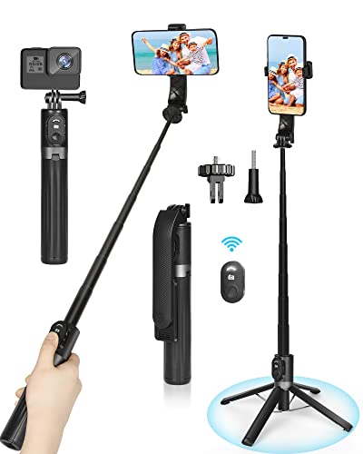 MAX EXCELL Bastone Selfie Treppiede per Smartphone, Selfie Stick