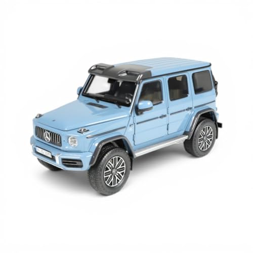 NZG Mercedes‑AMG G 63 4×4² – 1:18 Diecast Modellauto Premium G‑Klasse Miniatur SUV mit öffnenden Teilen, funktionaler Lenkung & detailreichem Interieur (vintageblau)