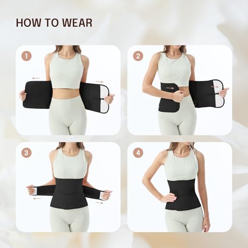 Allaugh Faixa de barriga pós-parto para mulheres: Cinto de compressão pós-cirurgia para fichário abd