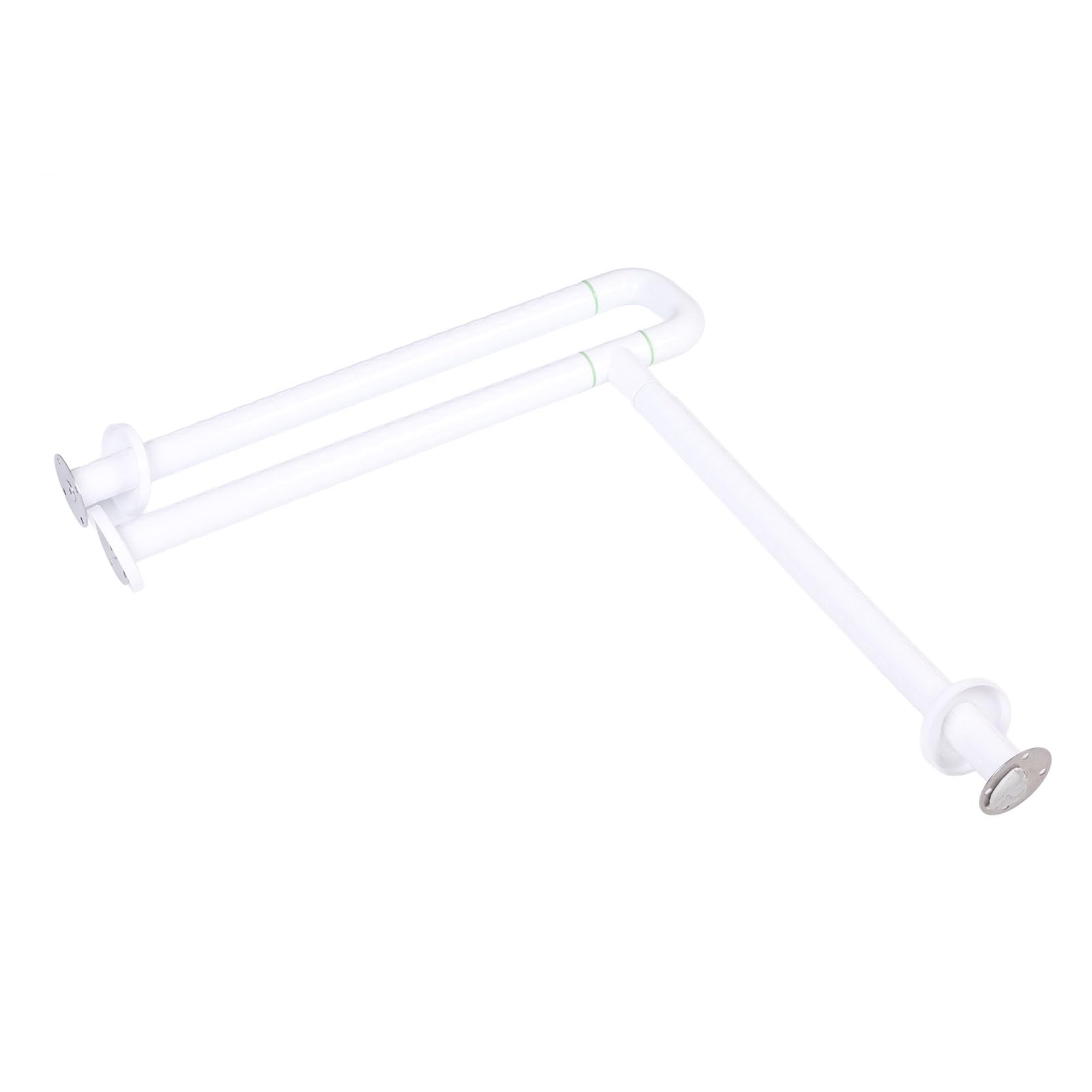 Barra de Seguridad para Inodoro Barra de Apoyo Plegable con Anillo