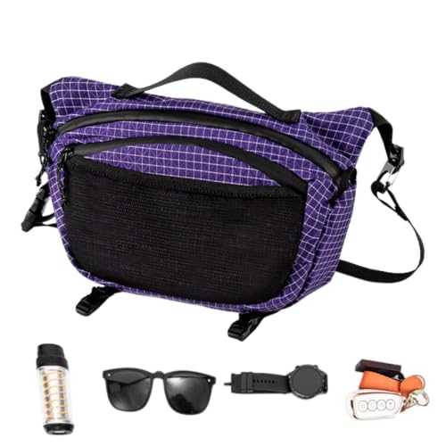 Sac à dos de poitrine randonnée et moto 25x14x5cm en tissu ventilé
