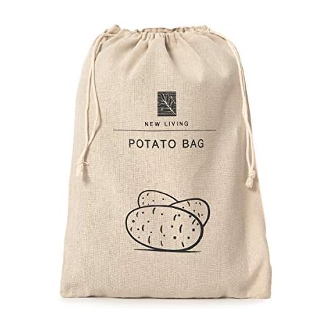 Potato Bag Linen Cotton Materials | Eco Product | by New Living | Food Storage Bag | 26 * 38cm Cover