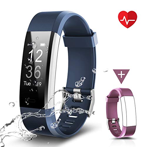 CHEREEKI Pulsera Inteligente, Pulsera Actividad Impermeable con Puls�metros/Contador de Calorias/Monitor de Sue�o/Contador de Pasos/Notificaci�n/Alarmas