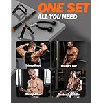 Fitarc Cable Machine Attachment Set for Gym & Home Workouts, Lat Pulldown Attachments with Non-Slip Grips, Orange - Image 3