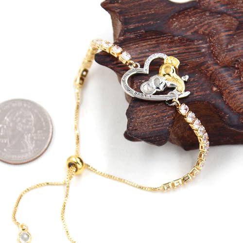 Elegant Elephant Bracelet,Personalized Cute Heart Elephant Wrist strap, Handmade Elephant Jewelry, Stylish Personalized Heart Elephant Slider Bracelets, Brass Zircon,nice bag4