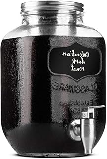 BTaT- Cold Brew Coffee Maker, 1 Gallon Mason Jars Drink Dispenser, Gallon Cold
