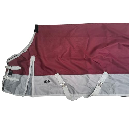 Image of 1200D Waterproof and Breathable Horse Sheet TGW Rding Horse Blanket (70 inch, Wine)