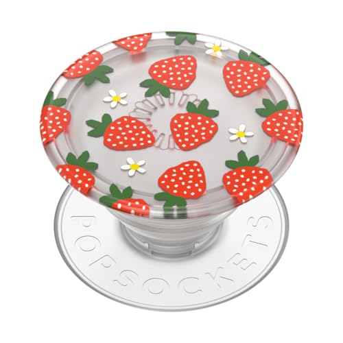 PopSockets: PopGrip Plant - Soporte y Agarre Extensibles Hechos de Materiales Vegetales con un PopTop Intercambiable para Smartphones y Tabletas - Berries and Cream