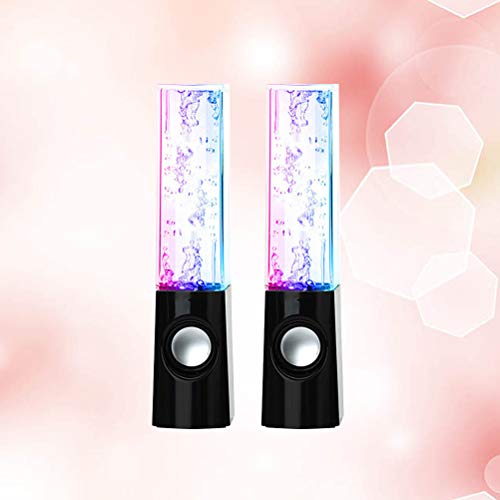 1 Altavoces de Color LED para Altavoces de Fuentes de Agua renovables y de Cable para computadoras portátiles,tabletas Planas y teléfonos Inteligentes.
