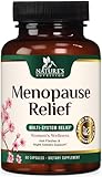 Menopause Supplement for Women - Natural Menopause Relief Support for Mild Hot Flashes & Night Sweats - Best Probiotics for Women, Dong Quai, Black Cohosh, Ashwagandha - Bottled in USA - 60 Capsules