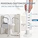 Toilet Safety Rails (300 LB) – Adjustable, Foldable Toilet Handle Frame for Elderly & Disabled Adults, Supports All Toilet Types with Storage Bag