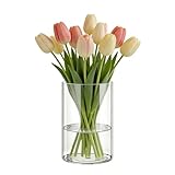 Multifonctions: Ce vase en acrylique incassable allie fonctionnalité et esthétique, mettant parfaitement en valeur les fleurs fraîches, l'herbe pampas, les fleurs séchées, les fausses fleurs, les tiges, les bouquets ainsi que les décorations colorées (idéal pour décoration intérieure, chambre, salon ou événements)